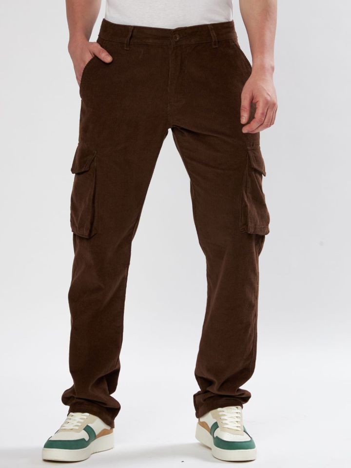 Corduroy shop pants myntra