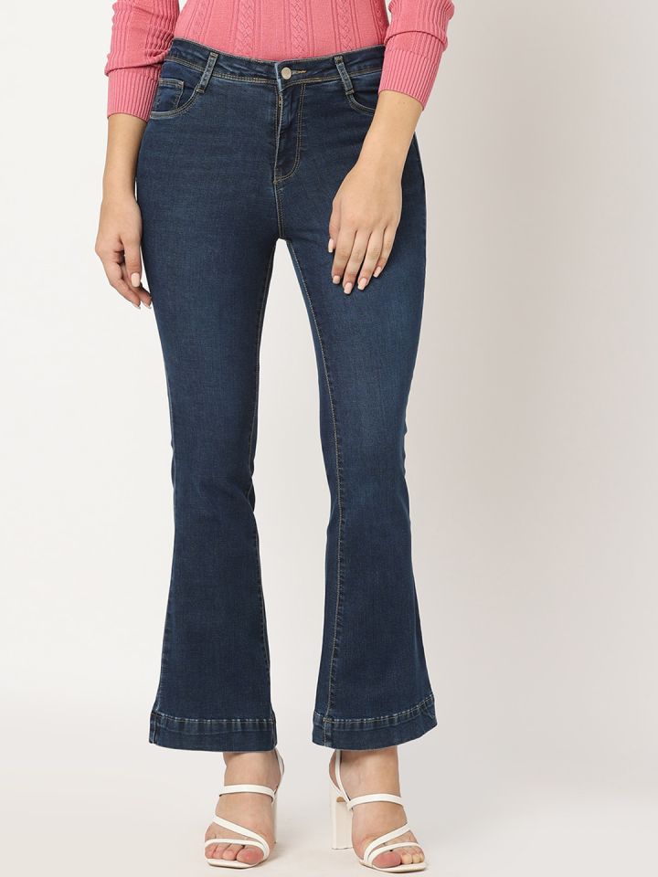 Buy Kraus Jeans Women Flared High Rise Stretchable Jeans Jeans
