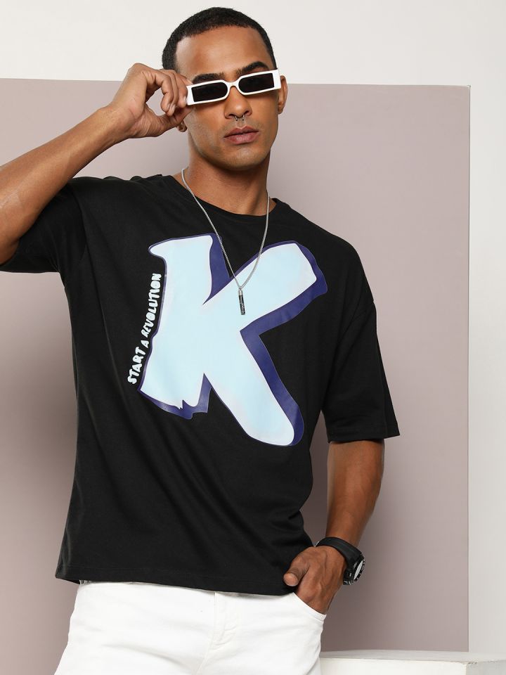 Buy Kook N Keech Men Brand Logo Printed Pure Cotton T Shirt