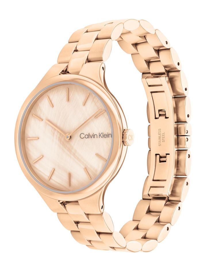 Calvin klein women's deals watch rose gold