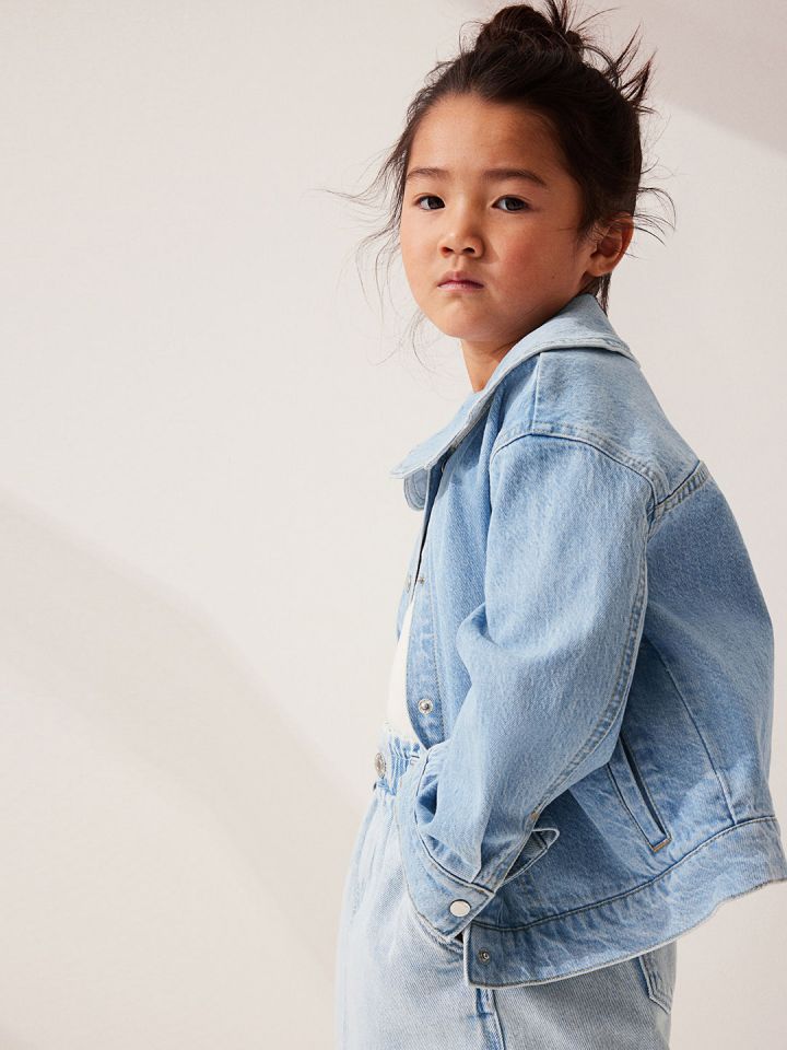 H&m girls outlet denim jacket