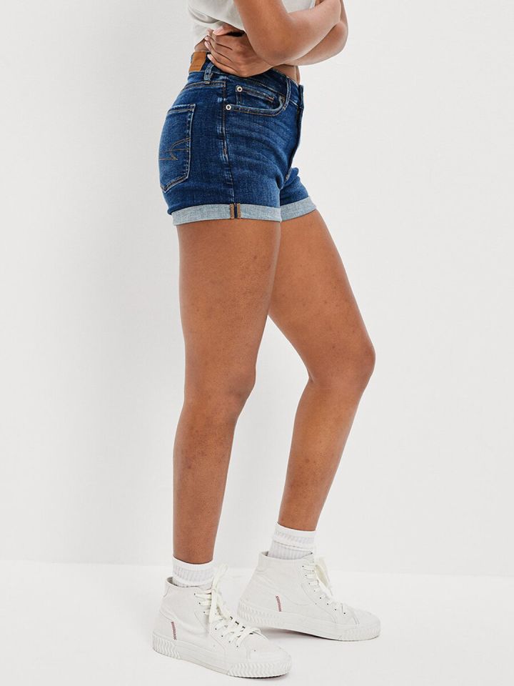 Buy AMERICAN EAGLE OUTFITTERS Women Slim Fit Denim Shorts Shorts