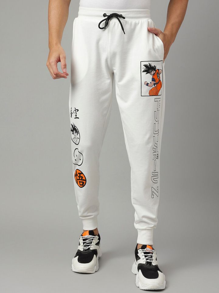 White cheap dragon joggers