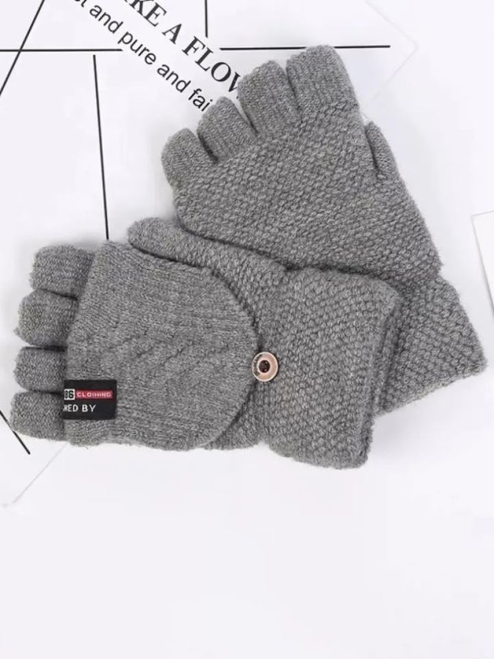 Fingerless gloves with cover deals
