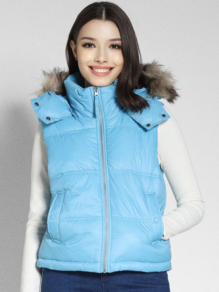 American eagle faux fur jacket top
