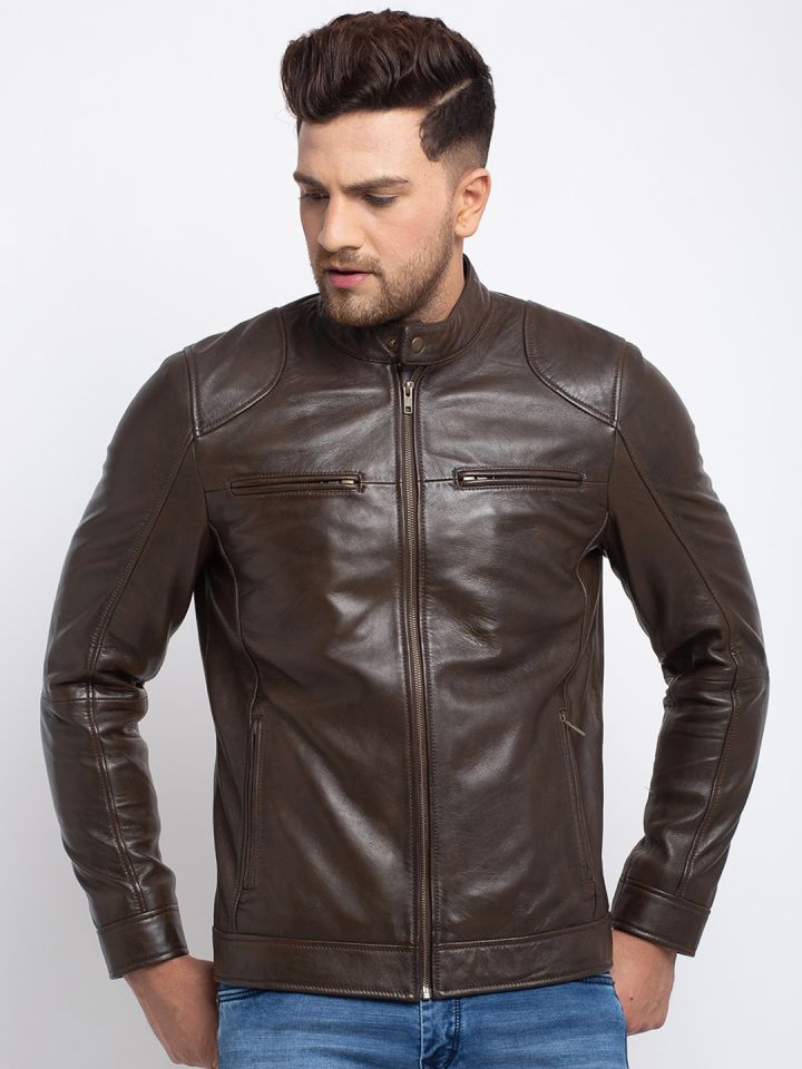 Teakwood leather jackets myntra online