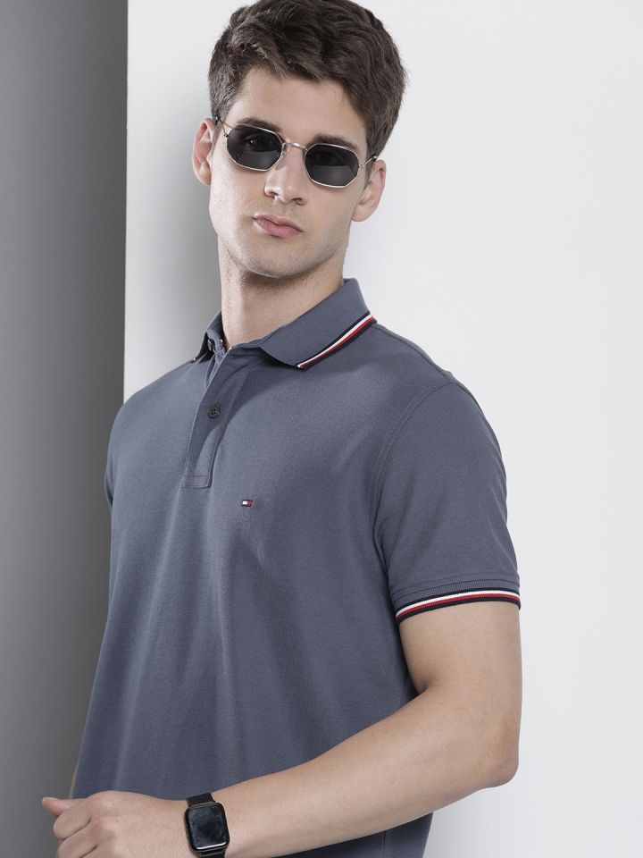 Buy Tommy Hilfiger Solid Polo Collar Casual T Shirt Tshirts for