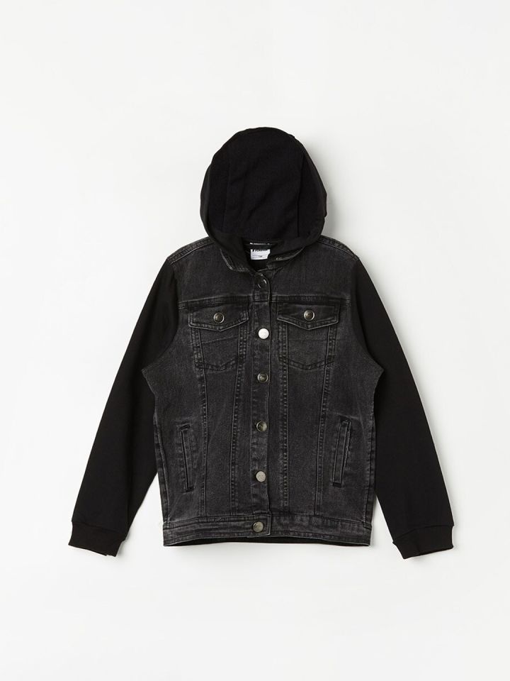 Buy Fame Forever By Lifestyle Boys Hooded Denim Jacket Jackets