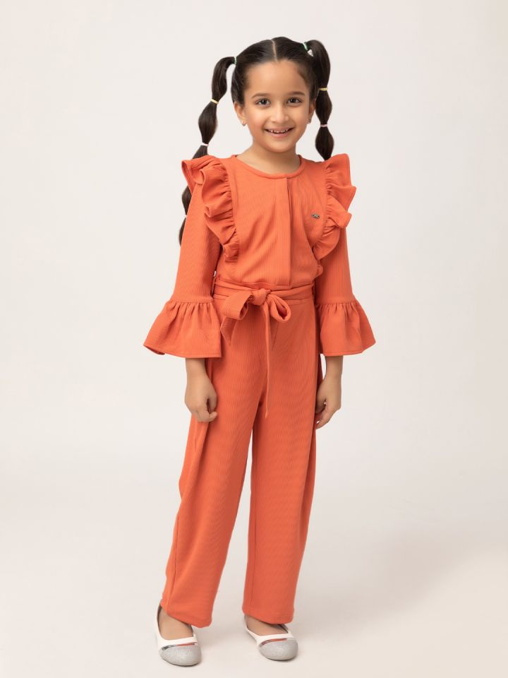 Orange jumpsuit girls store