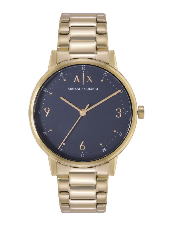 Armani exchange black and gold mens shop watch