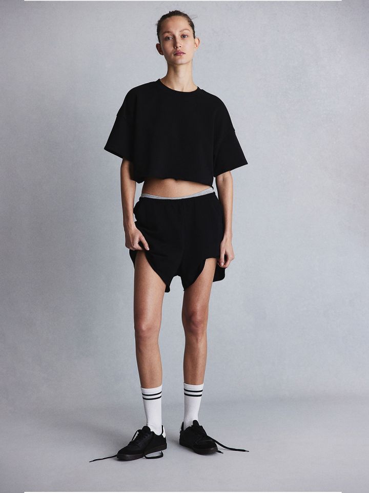 Short sweatshirt sale h&m