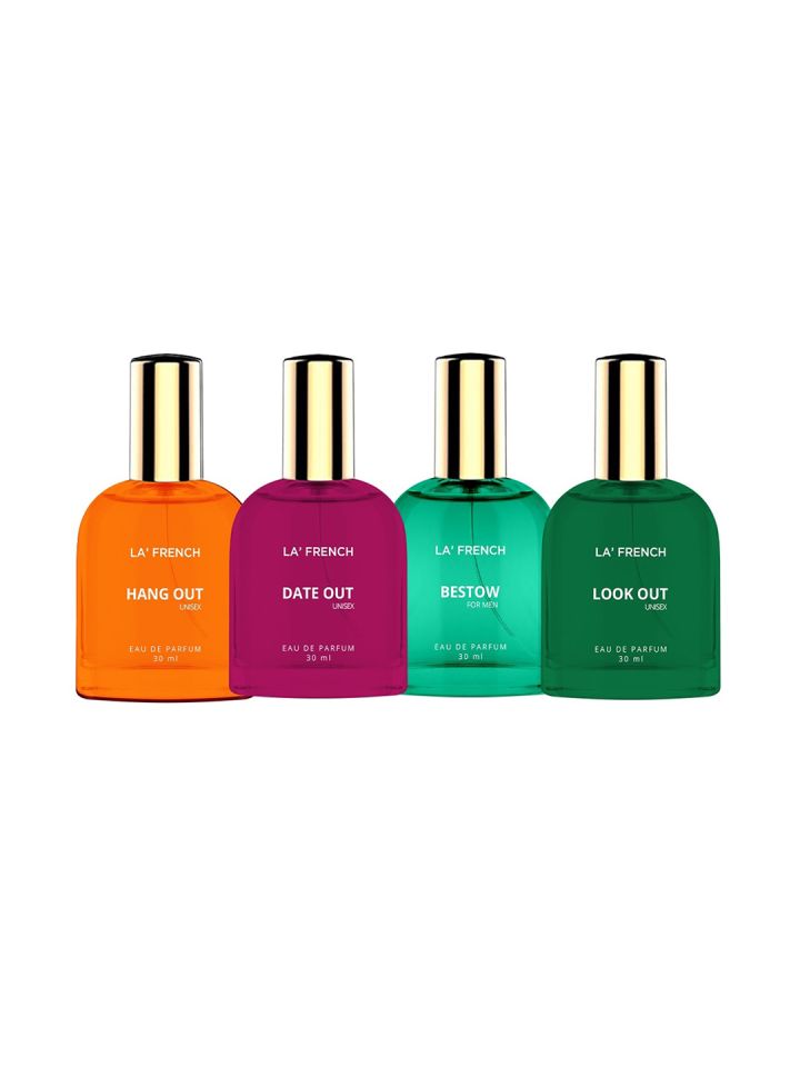 La French Set of 4 Long Lasting Cruelty Free Eau De Parfum 30 ml each