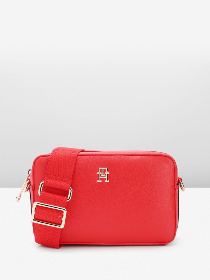 Tommy hilfiger deals red sling bag