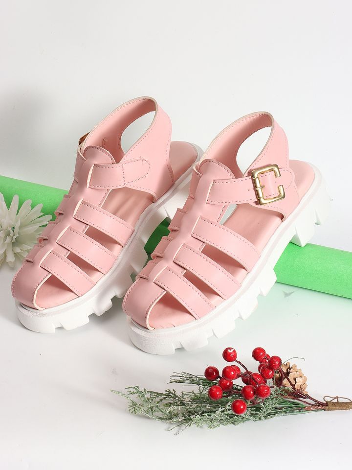 Strappy chunky platform hotsell heels
