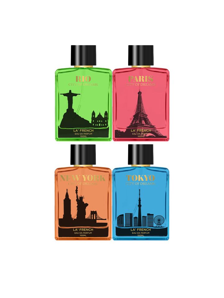 La French Rio Paris New York Tokya Long Lasting Eau De Parfum 100ml Each