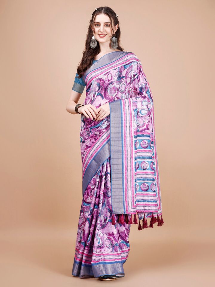 Myntra tussar silk saree hotsell