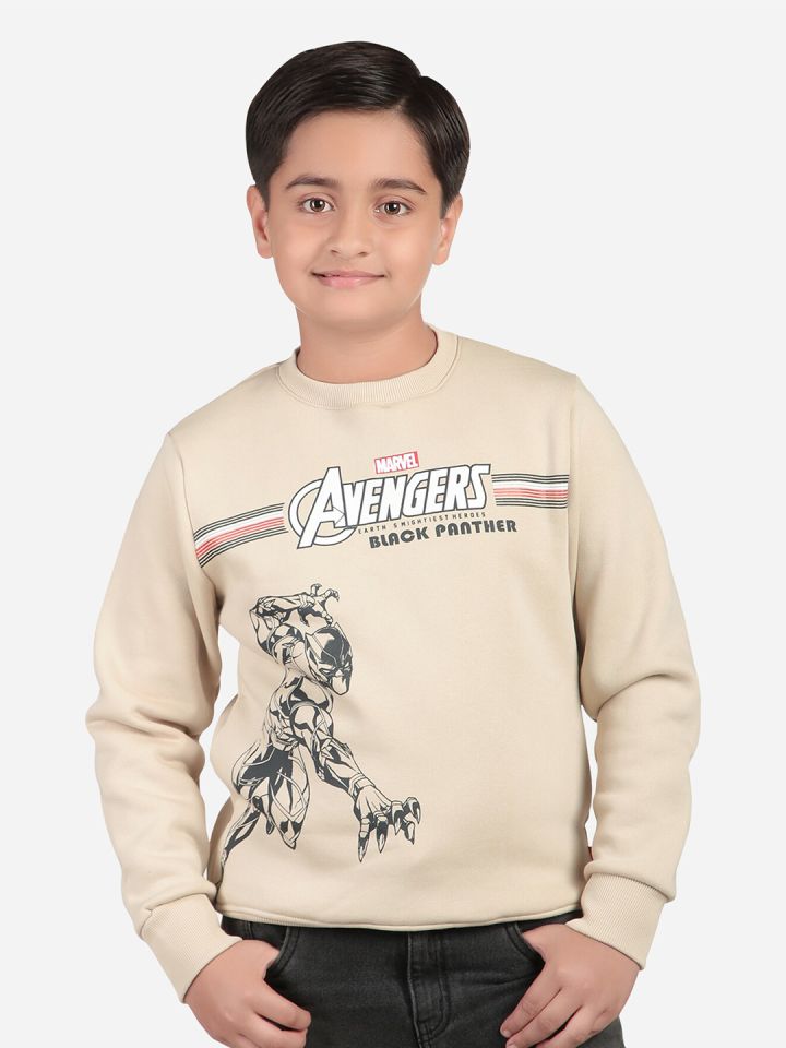 Buy Bodycare Kids Boys Avengers Printed Fleece Sweatshirt