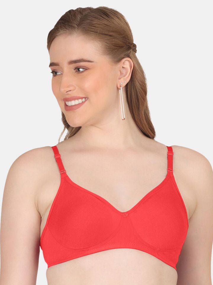 Buy POOJA RAGENEE Pack Of 2 Full Coverage Non Padded Cotton Everyday Bras  With All Day Comfort - Bra for Women 26700390