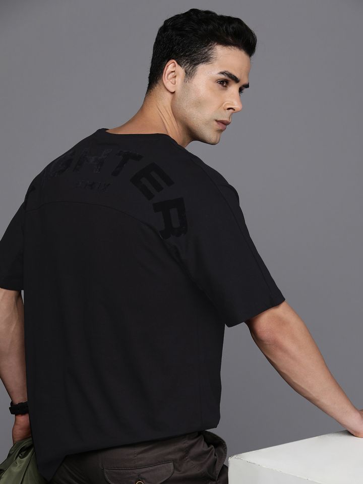 HRX by Hrithik Roshan Fighter Collection Men Loose Fit Cotton T shirt