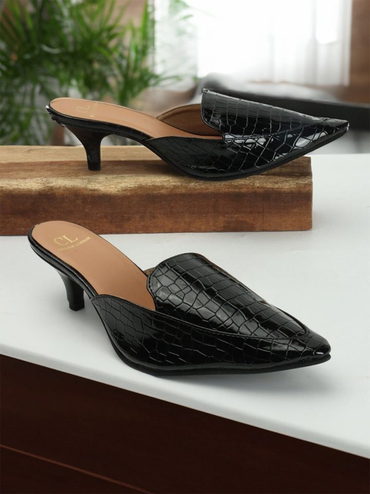 Womens kitten heel hotsell mules