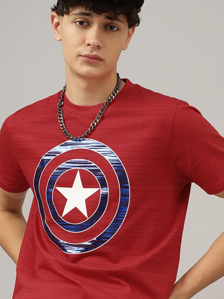 Captain america t top shirt myntra