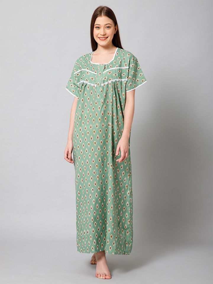 Myntra nighty cotton cheap