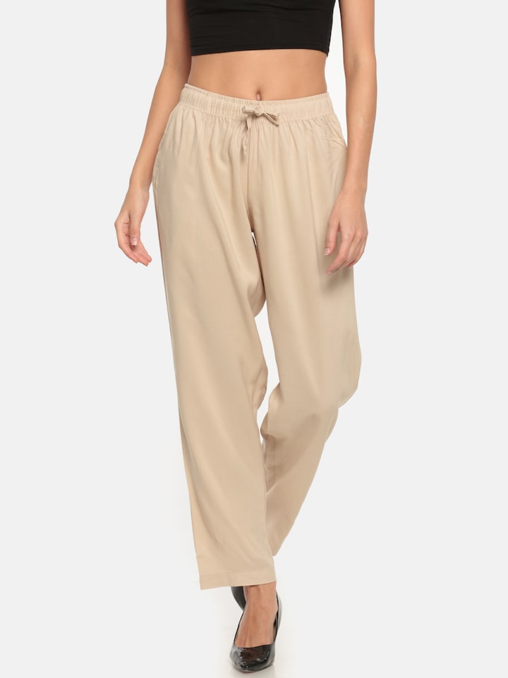 GO COLORS Metallic Pant M (Beige) in Bangalore at best price by Go Colors -  Justdial