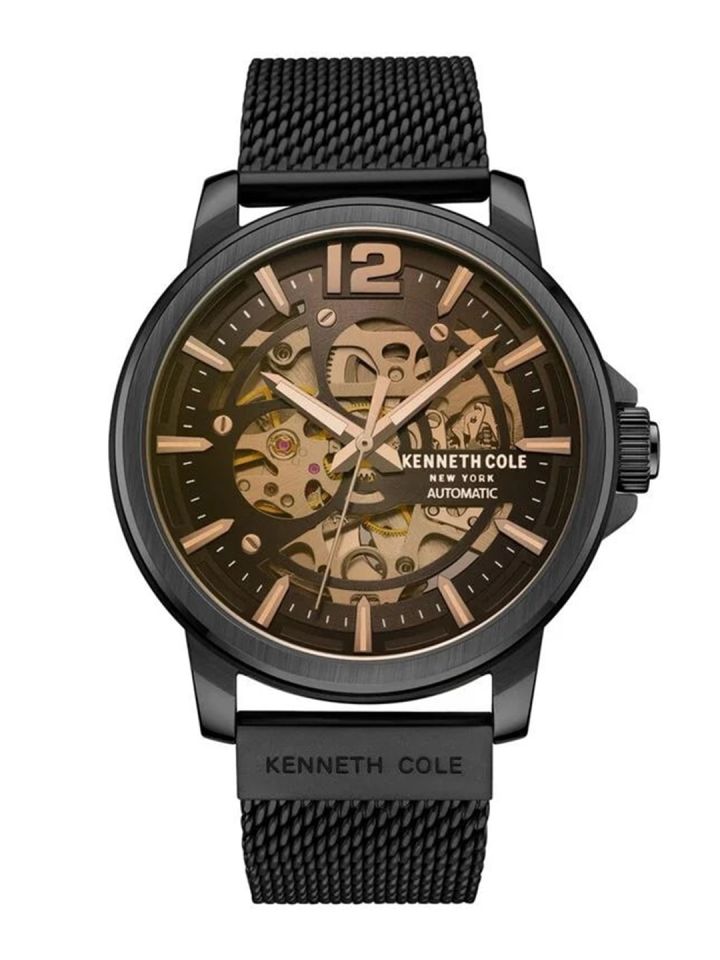 Kenneth cole men's skeleton dial watch sales