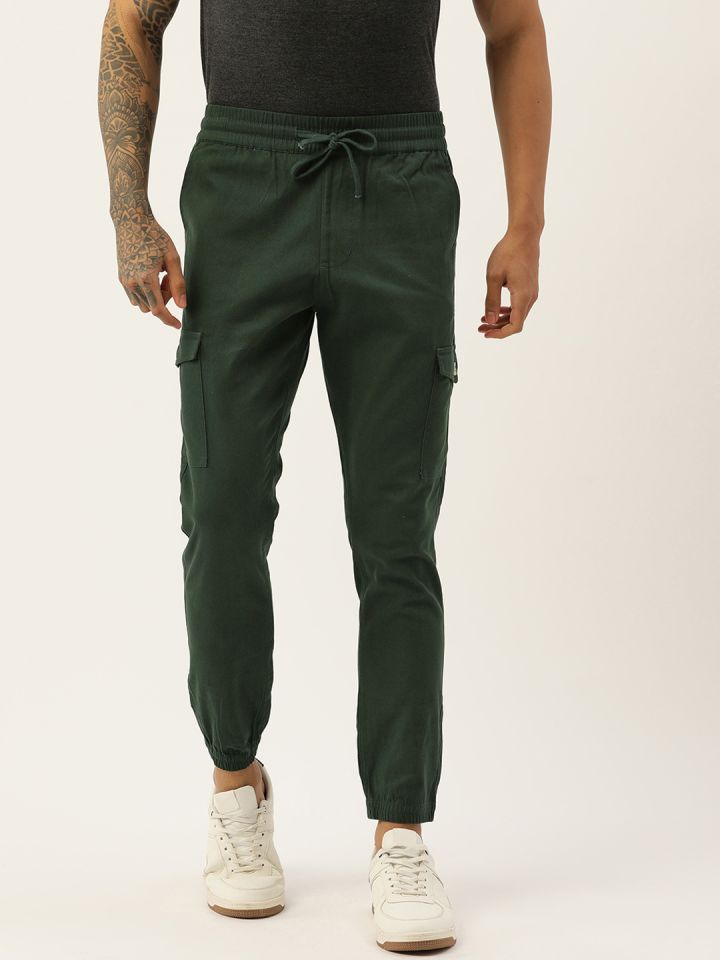 Buy Van Heusen Men Super Combed Cotton Solid Track Pants Online