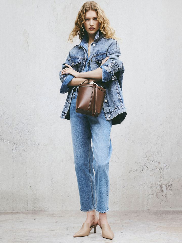 Buy H M Women Slim Straight High Ankle Jeans Jeans for Women