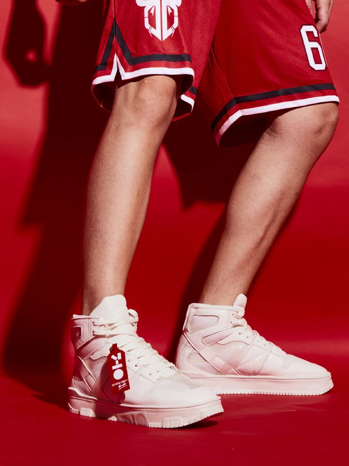 Buy 10 Men Textured High Top Sneakers Casual Shoes for Men