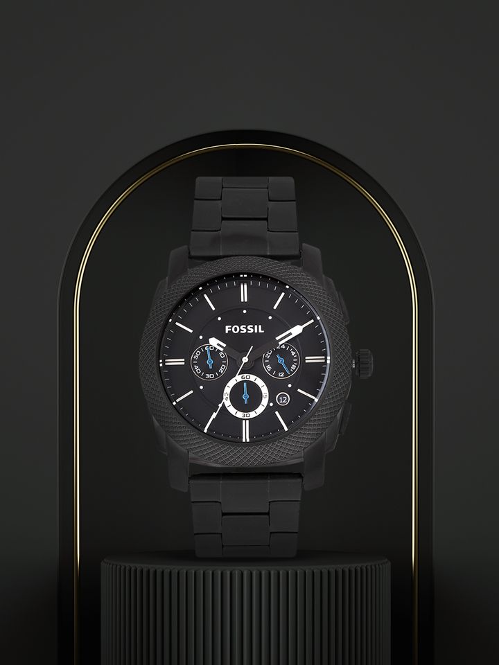 fossil watch black dial