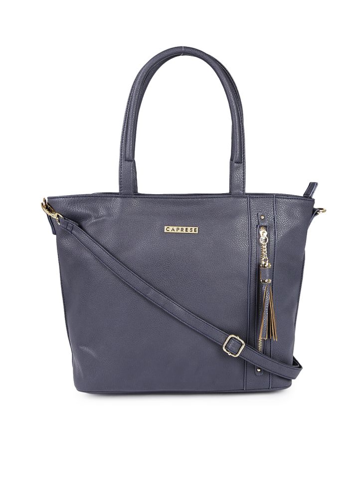 Buy Caprese Blue Gladys Tote Bag Handbags for Women 2954677 Myntra