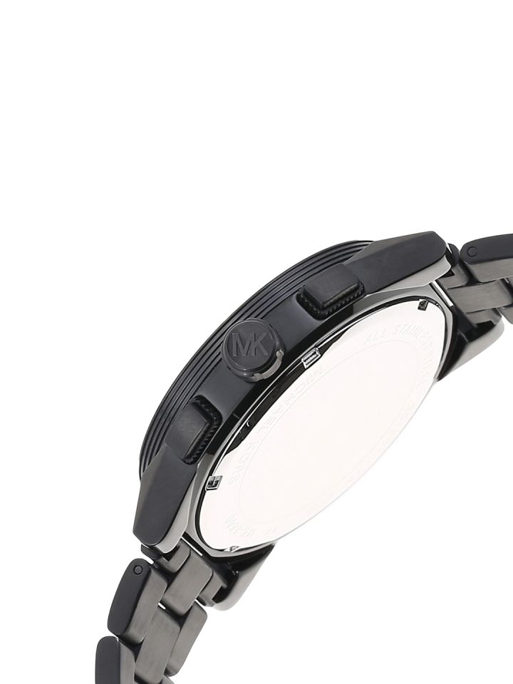 Michael kors black grayson analogue deals watch