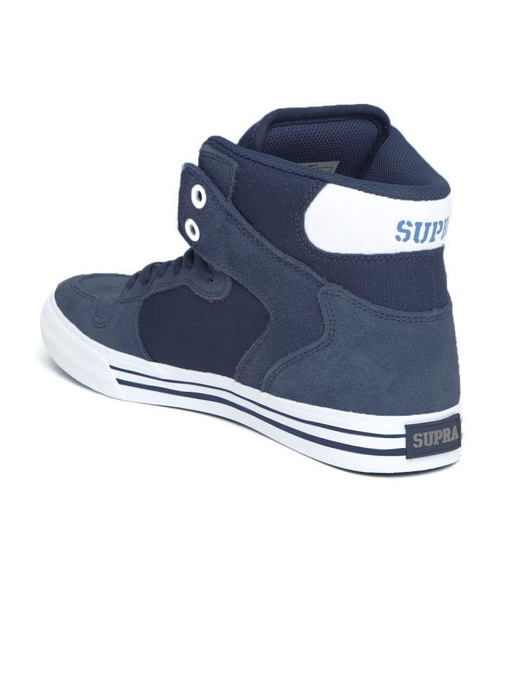 Buy Supra Men Navy Blue VAIDER High Top Sneakers Casual Shoes
