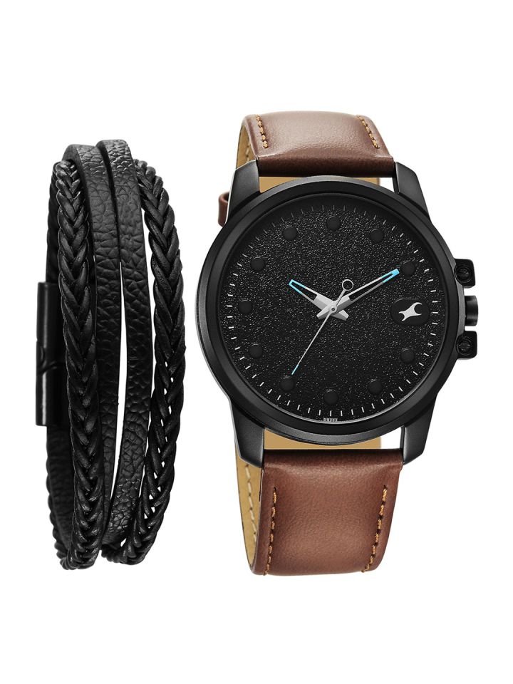 Buy Fastrack Pulse II Men Brass Dial Leather Straps Analogue Watch 3314NL01F Watches for Men 29818776 Myntra