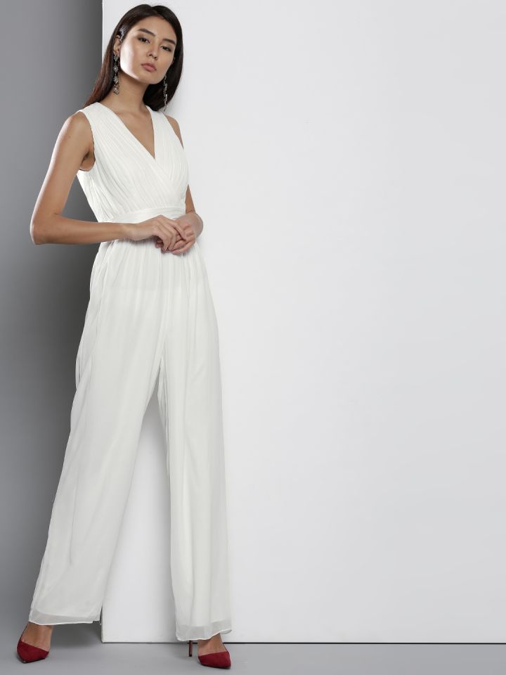 Dorothy perkins white jumpsuit outlet