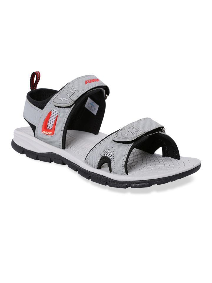 FURO by Red Chief Men Grey Synthetic Mid Top Running Shoes