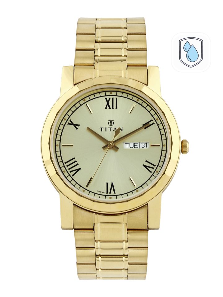 Titan 1627bm01 metal analog men's watch hot sale