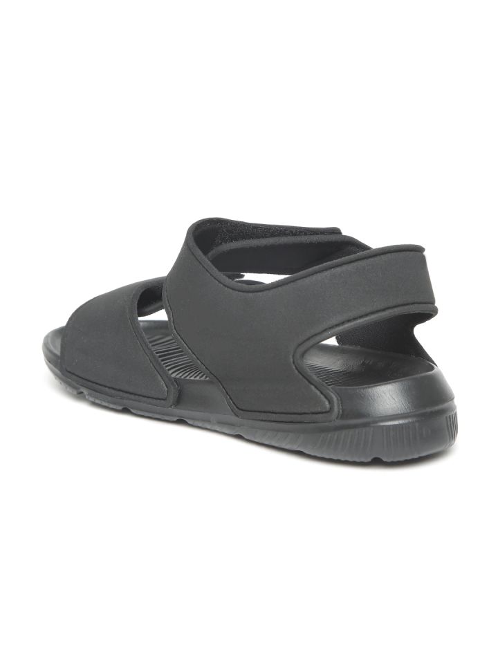 ADIDAS Kids Black AltaSwim Solid Slip Ons