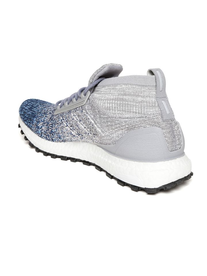 Men's ultra boost all sale terrain running shoes  grey/blue
