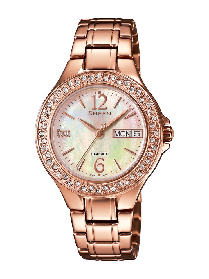 casio sheen pink gold