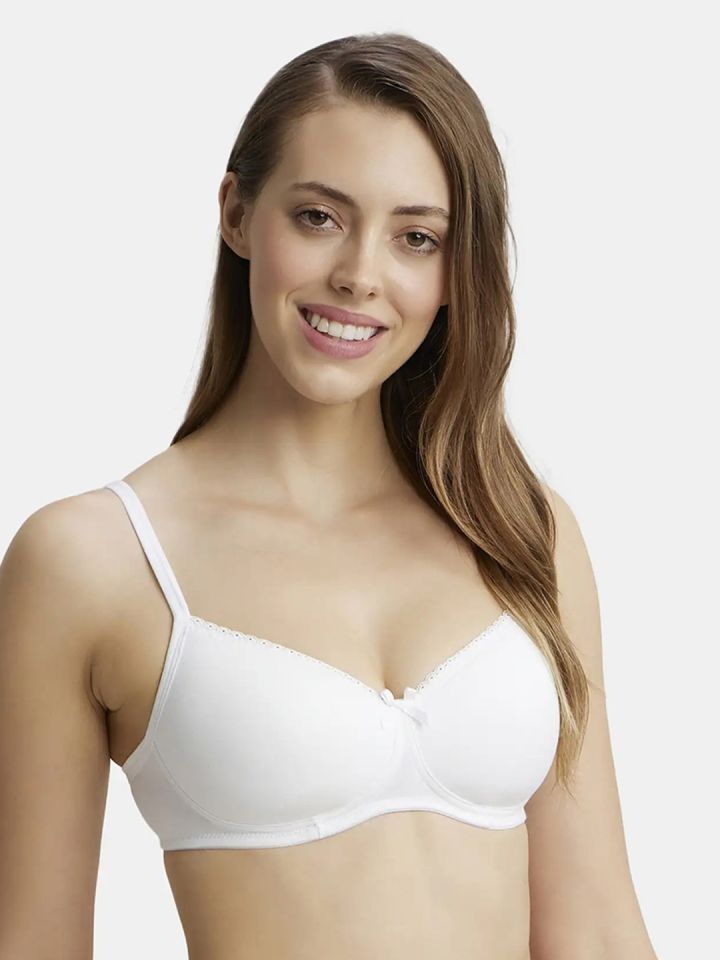 Jockey Non-Wired Lightly Padded Lace Detail T-Shirt Bra 1723-0105
