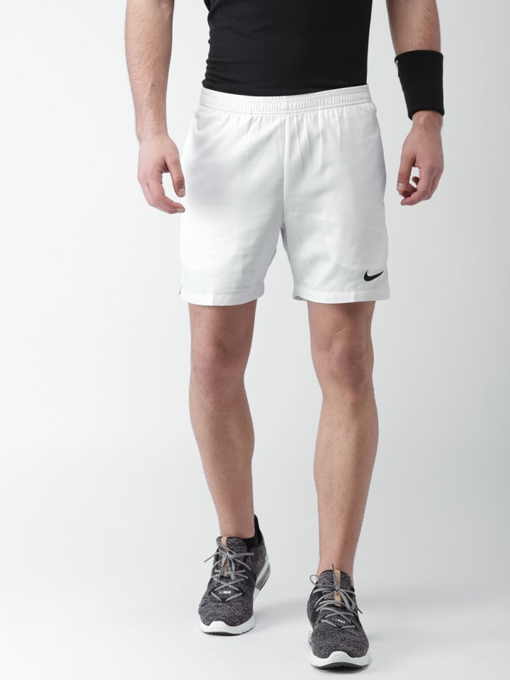 Buy Nike Men White Standard Fit Tennis Shorts Shorts for Men