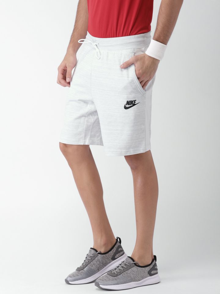 Buy Nike Men White Sportswear Advance 15 Sports Shorts Shorts