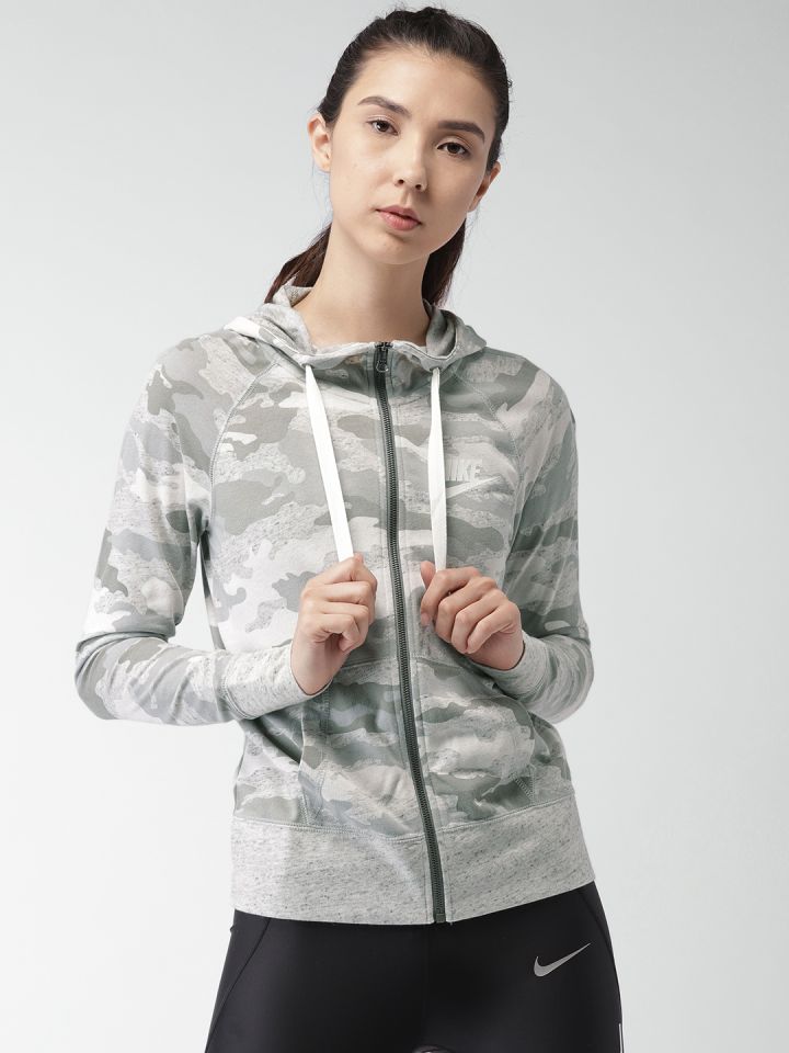 Nike gray jacket womens store