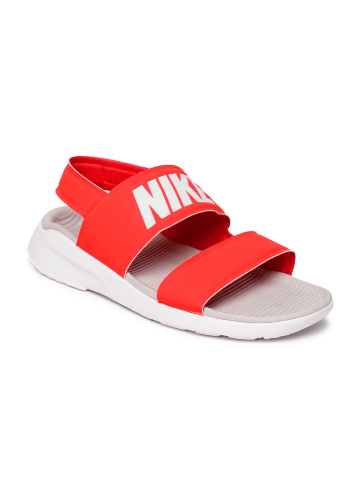 Nike tanjun sandals red top