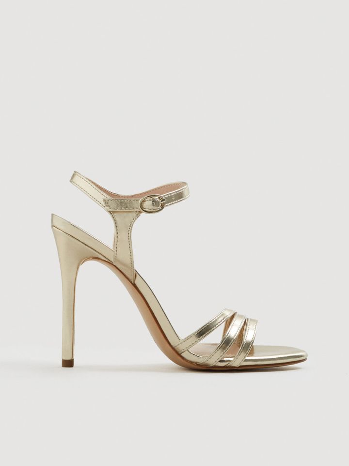 Golden new arrivals heels myntra