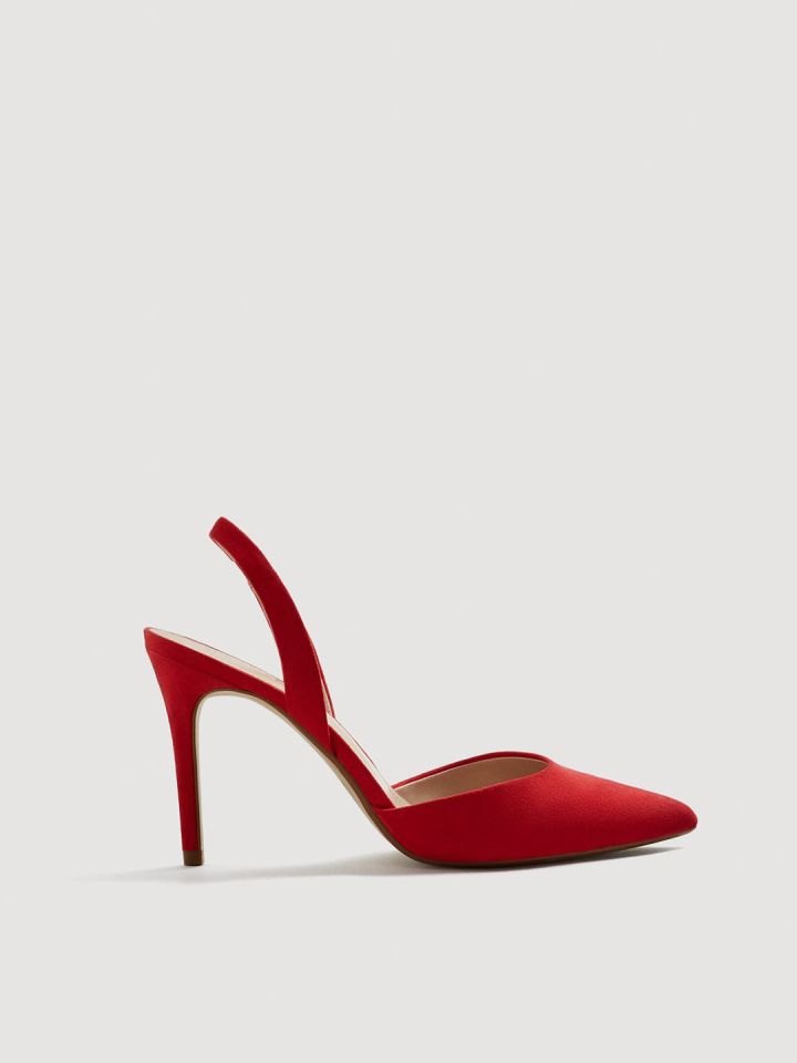MANGO Women Red Solid Pumps