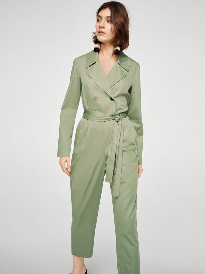 mango jumpsuit khaki